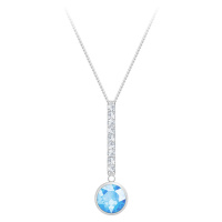 Preciosa Stříbrný náhrdelník s kubickou zirkonií Lucea 5296 67 (řetízek, přívěsek)