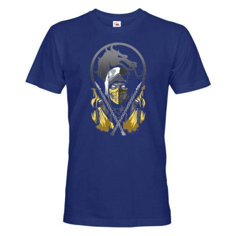 Pánské tričko s potiskem Scorpion Mortal Kombat - dárek pro fanoušky hry Mortal Kombat BezvaTriko