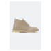 Semišové boty Clarks Desert Boot dámské, béžová barva, na plochém podpatku, 26155525-CREME