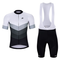 HOLOKOLO Cyklistický krátký dres a krátké kalhoty - NEW NEUTRAL - černá/bílá