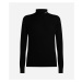 Svetr karl lagerfeld logo ribbed turtleneck black