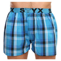 Styx MEN'S BOXERS SHORTS SPORTS RUBBER Pánské trenky, modrá, velikost