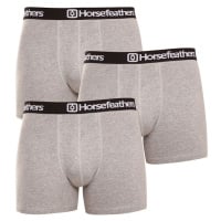 Horsefeathers 3PACK pánské boxerky Dynasty heather gray M