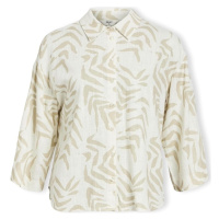 Object Emira Shirt L/S - Sandshell/Natural Béžová