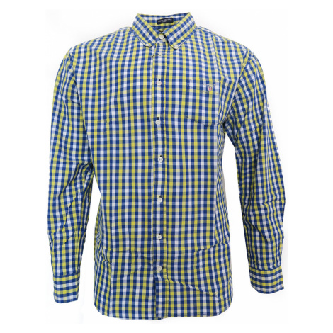 Pánská košile GANT modro/žluté kostky
