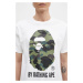 Bavlněné tričko A Bathing Ape 1ST CAMO BY BATHING APE TEE bílá barva, s potiskem, 1K80110012