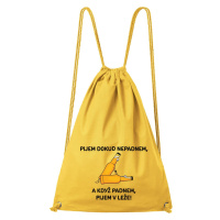 DOBRÝ TRIKO Bavlněný batoh s potiskem Pijem Barva: Žlutá