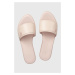Kožené pantofle Tommy Hilfiger POP COLOR MULE SANDAL dámské, růžová barva, FW0FW07936