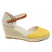 Béžovo-žluté sandály na klínku Graceland