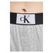 Společenské bavlněné šortky Calvin Klein Underwear šedá barva, s potiskem, high waist
