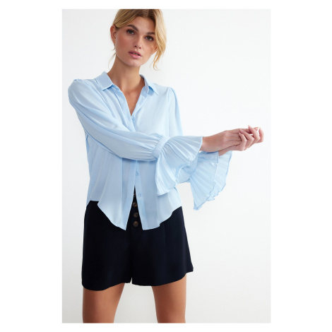 Trendyol Baby Blue Spanish Sleeve Woven Shirt