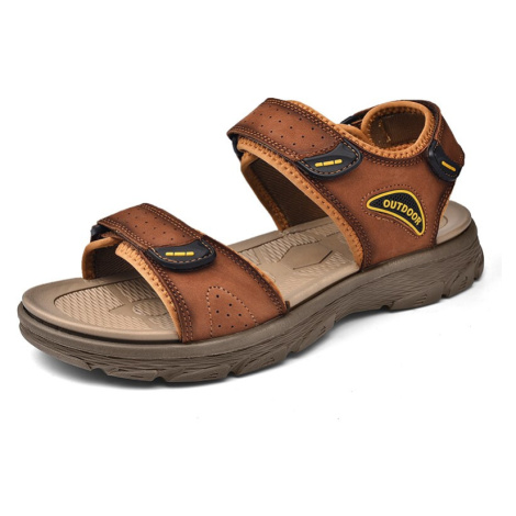 Kožené pánské sandály outdoor classic MIXI FASHION