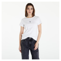 Calvin Klein Jeans Woven Label Rib Slim Short Sleeve Tee Bright White
