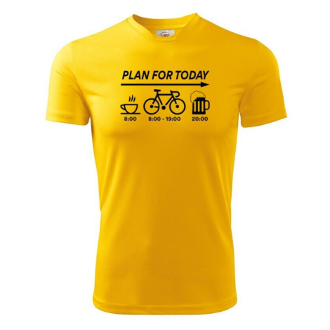 Pánské tričko Plans for Today - ideální dárek pro cyklistu BezvaTriko