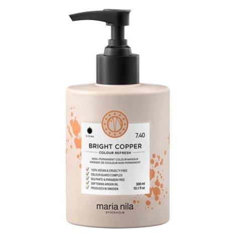 Maria Nila - Colour Refresh Bright Copper 7.40 Masky a kúry na vlasy 300 ml Šedá unisex