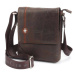 Taška crossbody kožená BHPC Explore M BH-383-25 hnědá 2 L