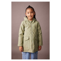 DEFACTO Girls Waterproof Hooded Raincoat