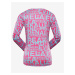 Tmavě růžové dámské sportovní tričko ALPINE PRO Lousa