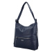 Stylový dámský koženkový kabelko-batoh Korelia, tmavě modrý