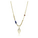 Emily Westwood Módní pozlacený náhrdelník s lazuritem Emersyn EWN23036G
