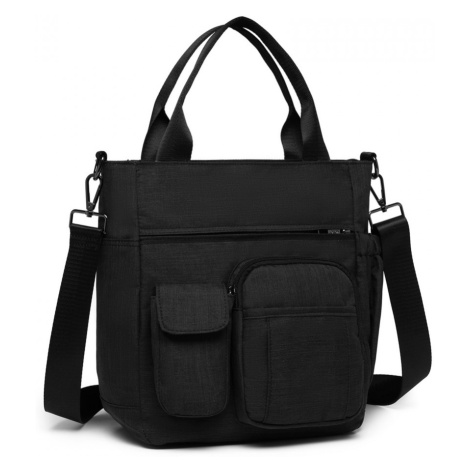 Menší praktická taška na rameno Kono - černá