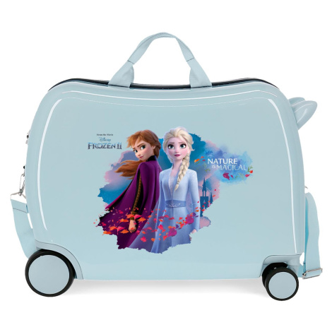 JOUMMABAGS Dětský kufřík na kolečkách - odražedlo - Disney Frozen NATURE IS MAGICAL - 34L