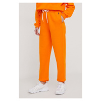 Tepláky Polo Ralph Lauren oranžová barva, hladké