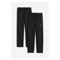 H & M - Sportovní kalhoty z materiálu DryMove™ 2 kusy - černá