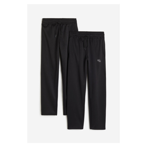 H & M - Sportovní kalhoty z materiálu DryMove™ 2 kusy - černá H&M