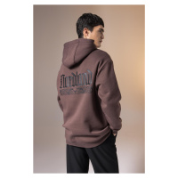 DEFACTO Unisex Oversize Hooded Back Printed Sweatshirt