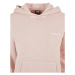 Ladies Small Embroidery Terry Hoody - pink