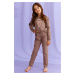 Dívčí pyžamo Taro Maya - Komplet Hnědá