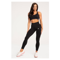 Bezešvé černé legíny Gym Glamour Scrunch Black