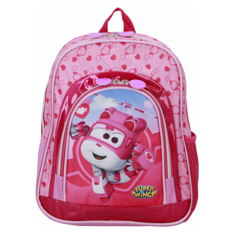 Dívčí školní batoh Super Wings, růžový SETINO