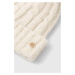 Vlněná čepice Granadilla bílá barva, z husté pleteniny