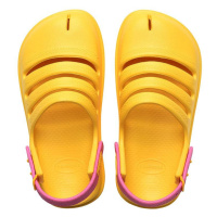 Dětské sandály Havaianas CLOG žlutá barva