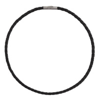 Boccia Titanium Kožený propletený náhrdelník 0858-01cm