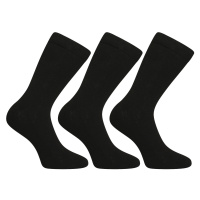 3PACK ponožky Nedeto vysoké černé (3NDTP1001)