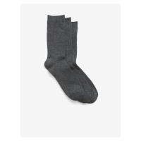 Sada tří párů pánských ponožek v tmavě šedé barvě GAP