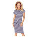 Dámské šaty Numoco 139-2 | bílo-modrá