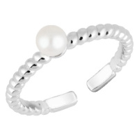 Preciosa Originální stříbrný prsten s říční perlou Pearl Passion 6158 01