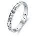 Stříbrný prsten se vzory ve stylu vintage