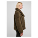 Ladies Sherpa Biker Jacket - olive