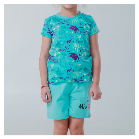 Dívčí kraťasy - WINKIKI WKG 11046, tyrkysová/ 280 Barva: Tyrkysová