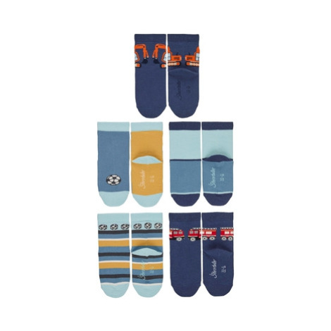 Sterntaler Dětské ponožky 5-pack chlapci modré