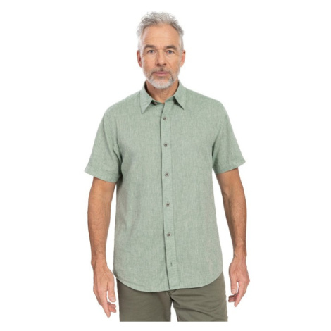 Bushman Pánská lněná košile Braxton zelená