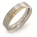 Boccia Titanium Pozlacený titanový prsten s diamanty 0138-04