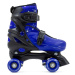 SFR Nebula Adjustable Children's Quad Skates - Black / Blue - UK:11J-1J EU:29-33 US:M12J-2