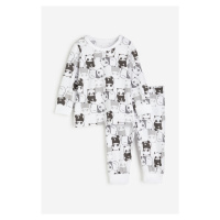 H & M - Bavlněné pyžamo's potiskem - šedá