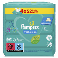 Pampers Fresh Clean Vlhčené ubrousky 4 x 52 ks